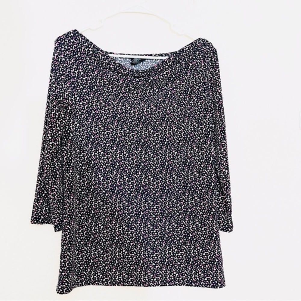 Ann Taylor Black and White Blouse